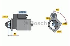 STARTÉR 24V / 6,2kW 11 zubů