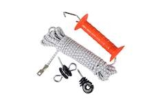 Vchodová brána rukojeť s gumou pro elektrický ohradník - 10 m